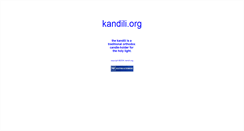 Desktop Screenshot of kandili.org