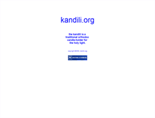 Tablet Screenshot of kandili.org